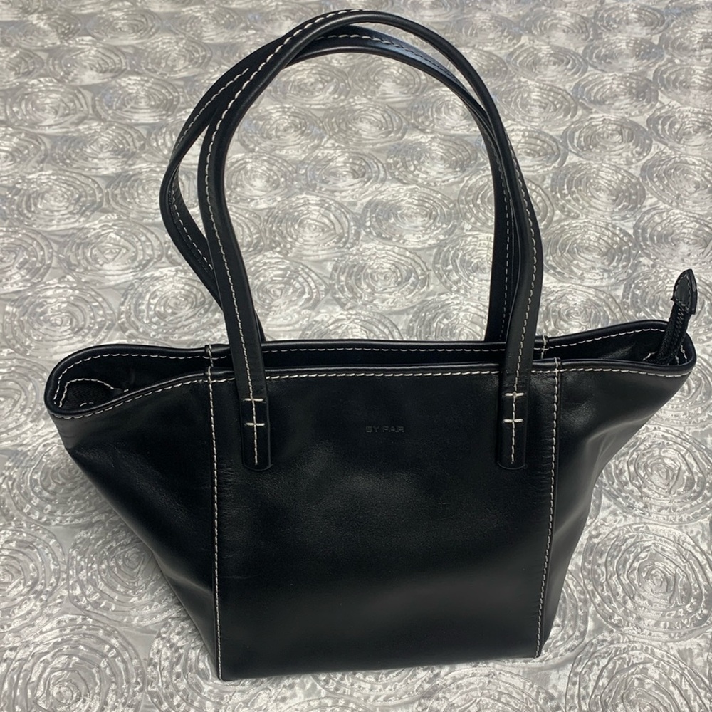 By Far (Bar Box Leather Tote Bag)